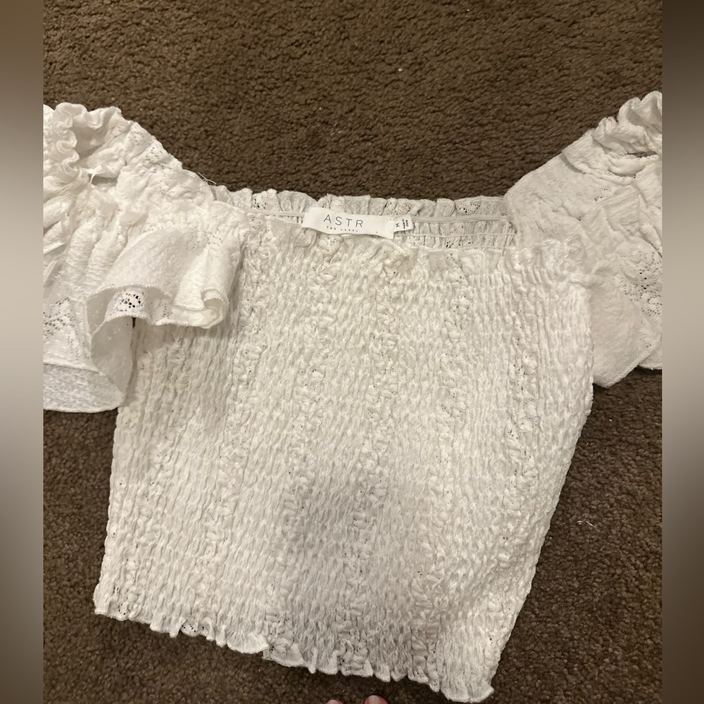 ASTR. White Short sleeve top